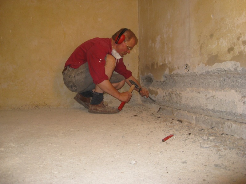 Teerpappe rausstemmen