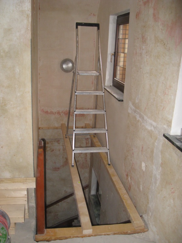 Leiter auf Kanth&ouml;lzern