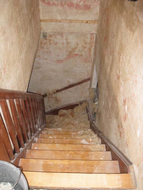 Treppentapeten sind weg