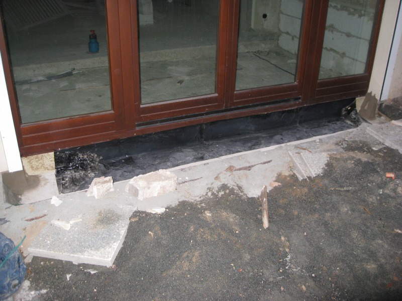 Terrasse mit Dichtfolie