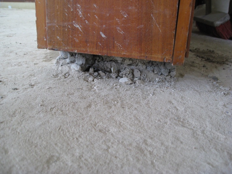 Teerpappe unter T&uuml;rzarge