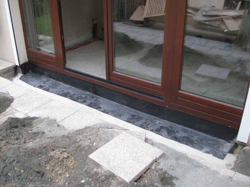 Terrasse mit Dichtfolie