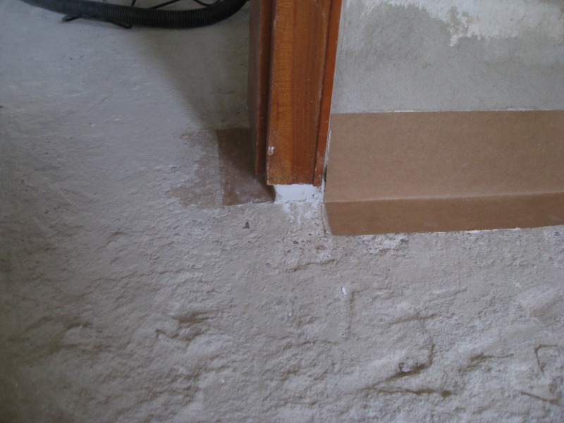 Schutzfolie an T&uuml;rzarge