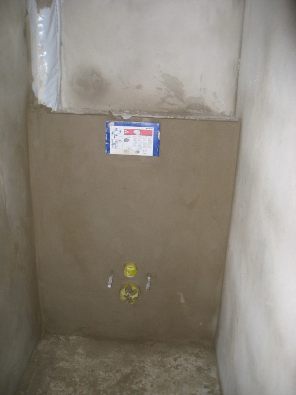 WC verputzt