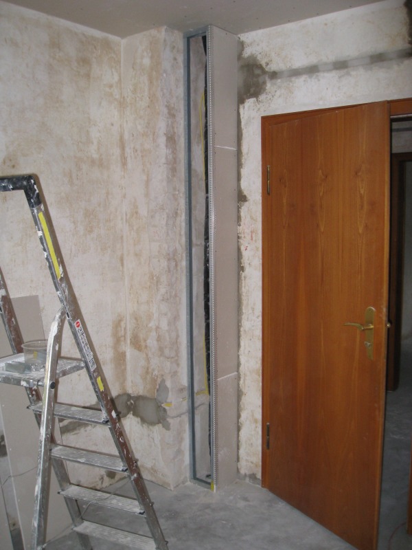 Rigipskasten war zu breit